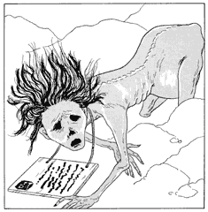 [餓鬼阿弥の図]