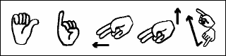 [指文字細面フォント図]