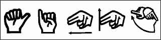 [指文字太面フォント図]