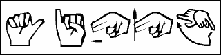 [指文字角体フォント図]