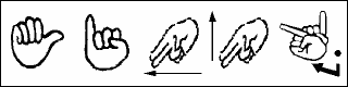 [指文字古響体フォント図]