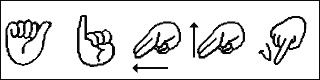 [指文字今響体フォント図]