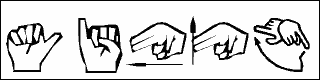 [指文字細角フォント図]